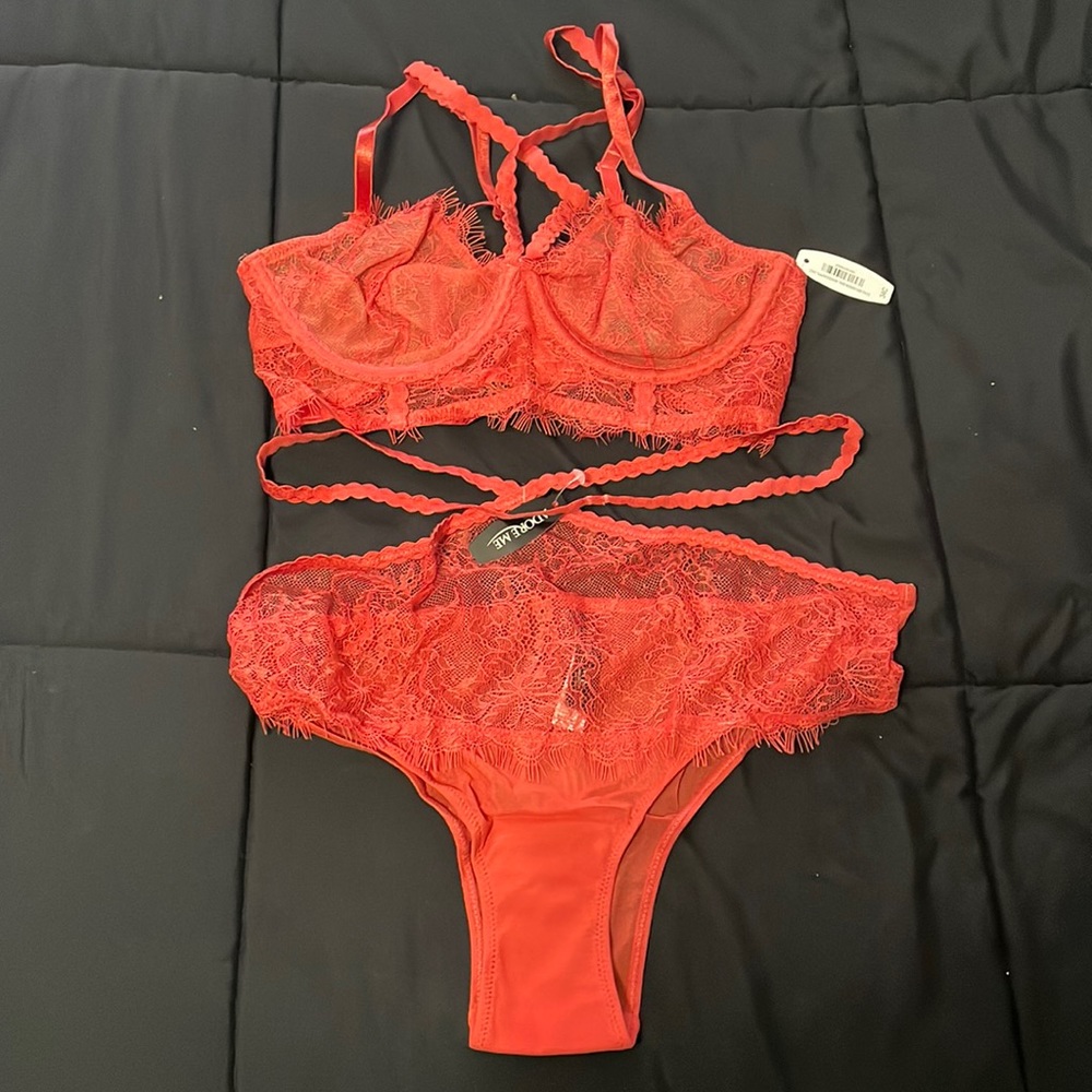 🆕 Adore Me NWT Claudette Unlined Bra & Panty Set, Size 34C / Medium
